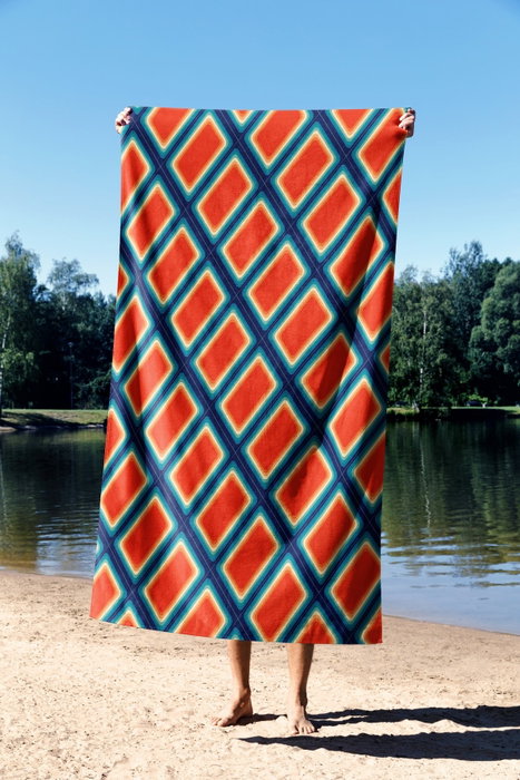 Mijölnir Toalla de Playa Multicolor 70 x 130 cm (70% Poliéster / 30% Poliamida)